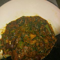 A picture of Lazy Man Okro Soup.