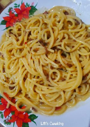Foto resep (Low Budget) Spaghetti Carbonara Chicken Saus (by) La Fonte