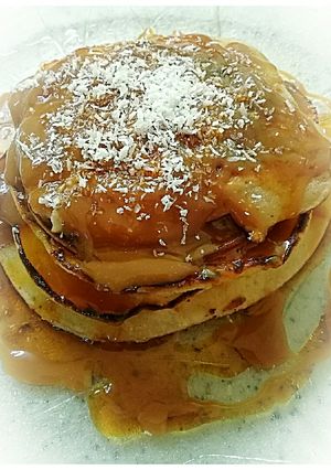 Una foto de Hot cakes de yogurt