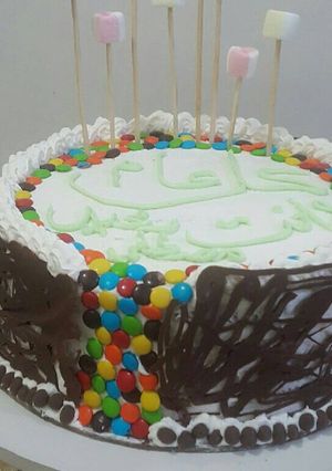 صورة لوصفة تورتة بالكريمة