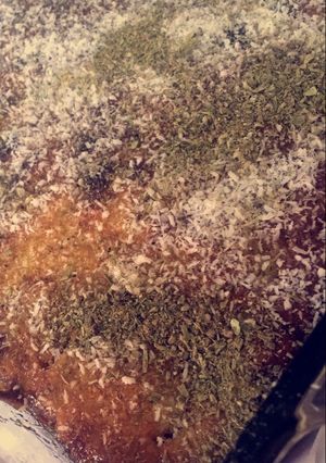 صورة لوصفة بسبوسه بالقشطه وجبن الموزريلا لذيذه وسهله 😍