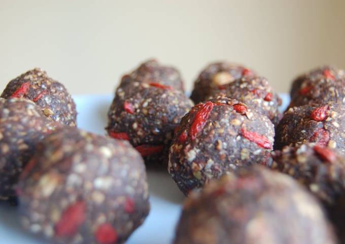 Friday Fresh On-the-goji mocha truffles