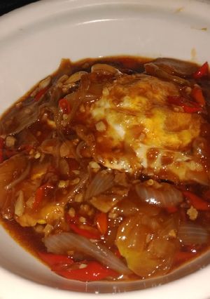 Foto resep Telur ceplok asam manis
