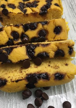 Una foto de Budín de calabaza y chocolate