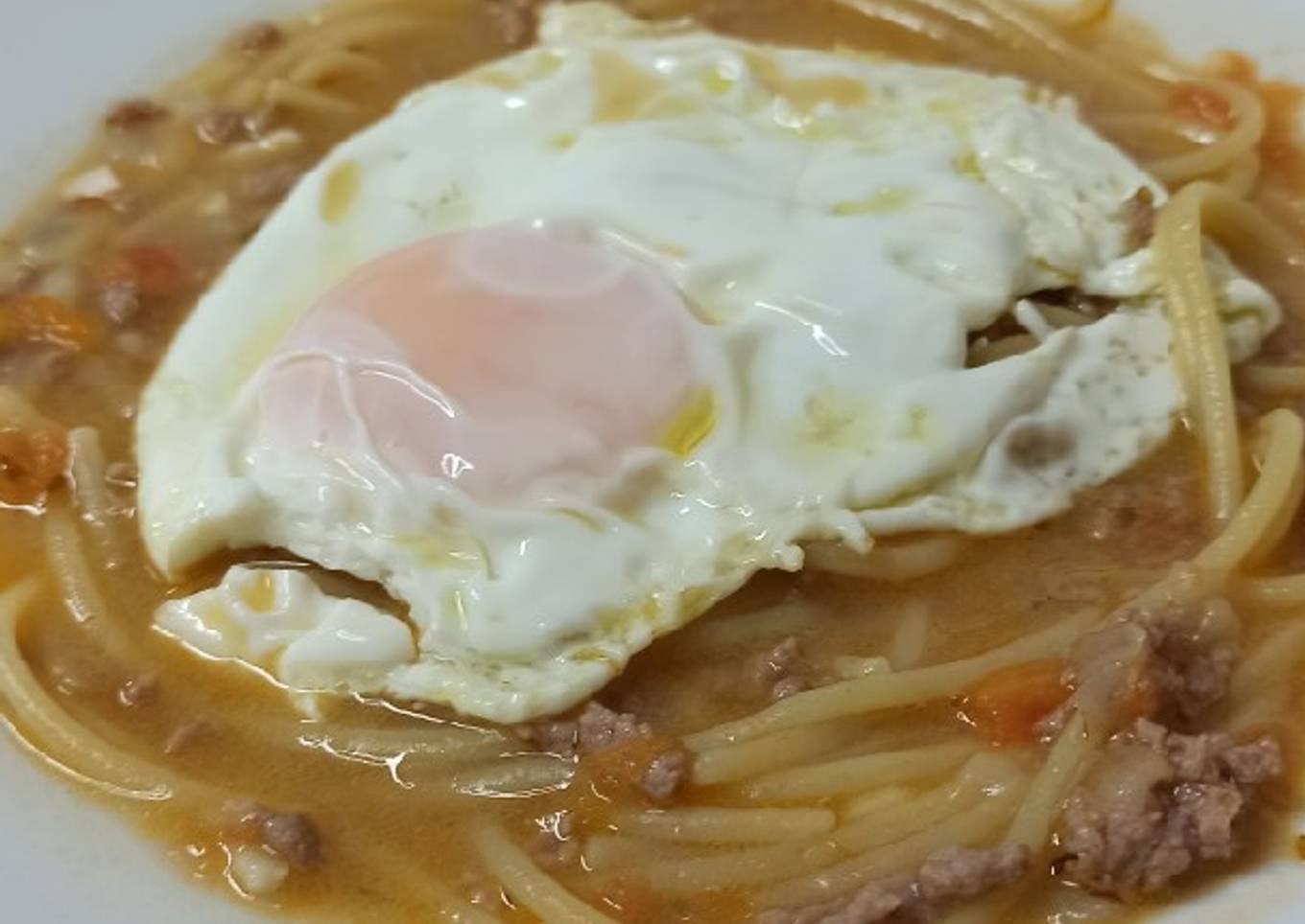 Sopa criolla con carne picada (frío❄)
