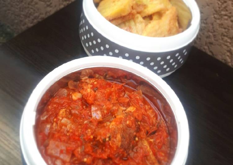 Golden yam with fish sauce