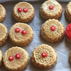 A picture of Almond pastries dussehra.