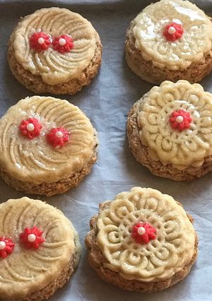 A picture of Almond pastries dussehra.