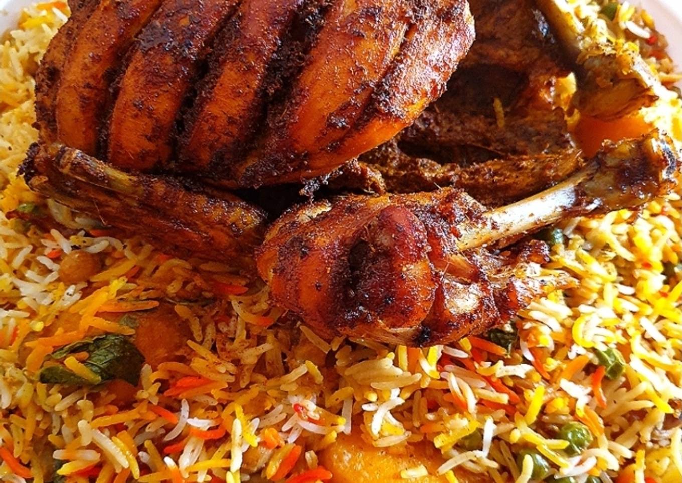 Chatpati chargha biryani