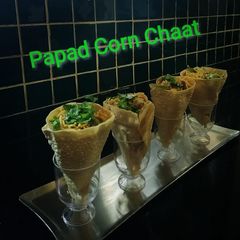 A picture of Papad Corn Chaat.