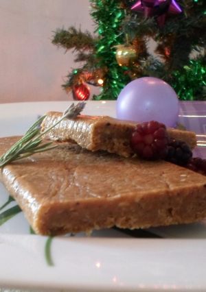 Una foto de Turrón de caramelo y lavanda