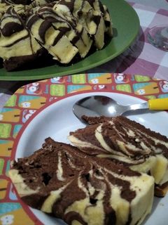 Foto resep Bolu Zebra Kukus