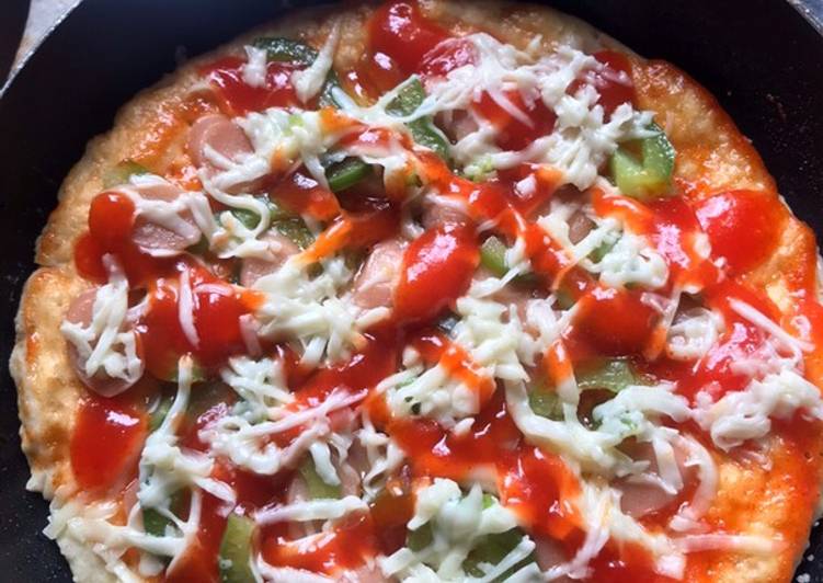 Resep Pizza teflon simple 👌 yang Sempurna