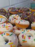 Mini donas en máquina