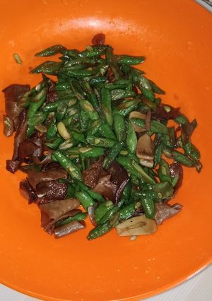 Foto resep 57. Oseng Kacang + Jamur Kuping