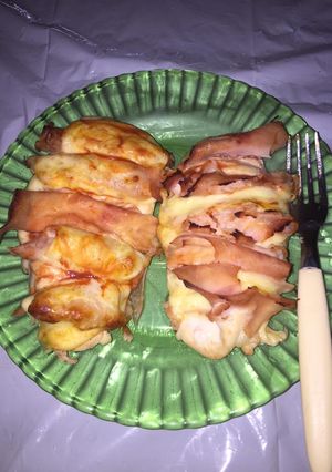 Una foto de Pollo pizza