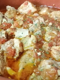 Una foto de Magro de cerdo en salsa