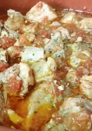 Una foto de Magro de cerdo en salsa