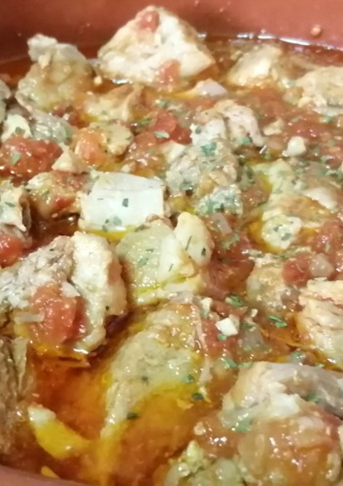 Una foto de Magro de cerdo en salsa