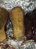 Berenjenas y zucchinis a la parrilla / menú vegano