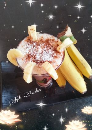A picture of Healthy ❤️ Banana protein Smoothies.