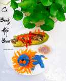 Cá bống hấp bầu phiên bản nhí