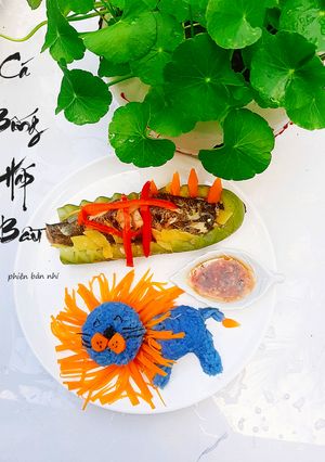 Hình của món Cá bống hấp bầu phiên bản nhí.