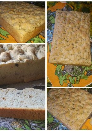 Una foto de Focaccia con aceitunas y nueces👍