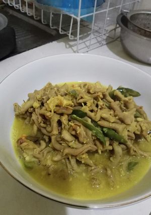 Foto resep Usus ayam bumbu kuning