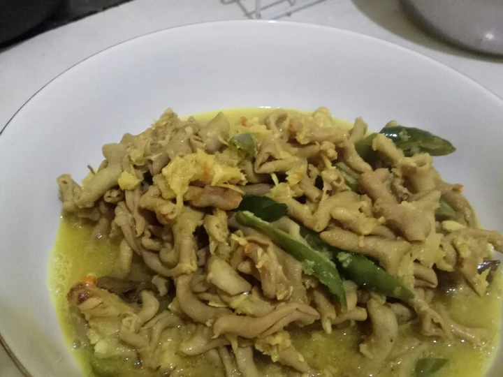 Cara Gampang Membuat Resep Usus ayam bumbu kuning yang  Bikin Ketagihan Anti Ribet, Mantap Sekali