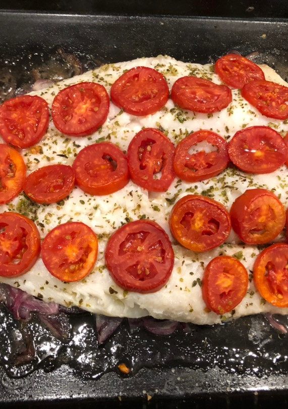 Una foto de Merluza austral a la italiana
