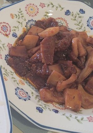 Una foto de Calamares guisados con vermut