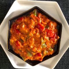 A picture of Bell Pepper Onion Masala.