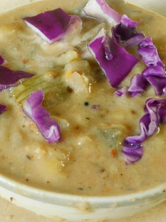 A picture of Purple Cabbage soup.