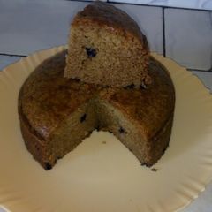 A picture of Whole wheat (atta) vanilla cake(eggless).