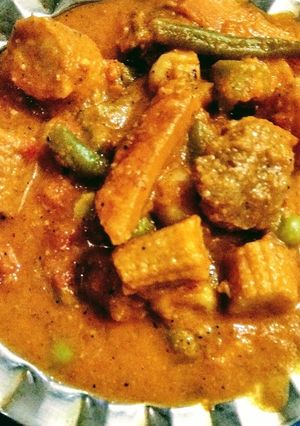 A picture of BabyCorn Sabzi with Mix Vegs.