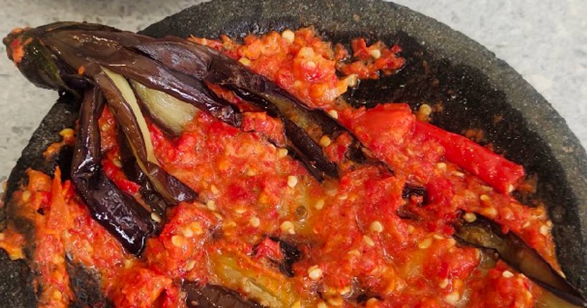 Resep Terong Ungu Penyet Sambal Tomat Oleh Dw Dapoer Wija Cookpad