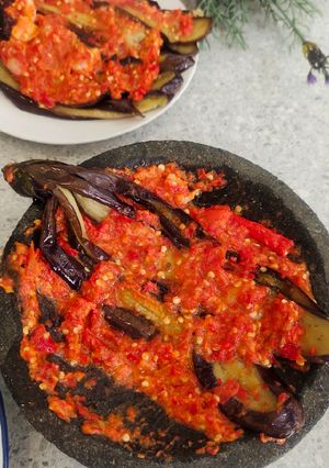 Foto resep Terong Ungu Penyet Sambal Tomat