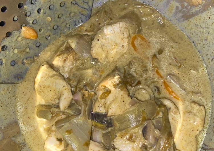 Endives au poulet curry đ