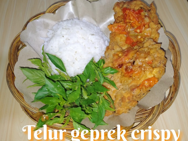 Cara Gampang Menyiapkan Telur geprek crispy, Lezat Sekali