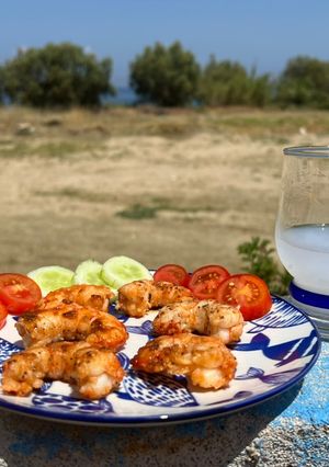 Φωτογραφία της συνταγής Γαρίδες μεζές για τσίπουρο ή ούζο