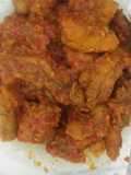 Ayam goreng filet crispy saus padang