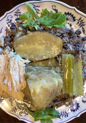 A picture of California Farm Old Fashioned Hen Stew.