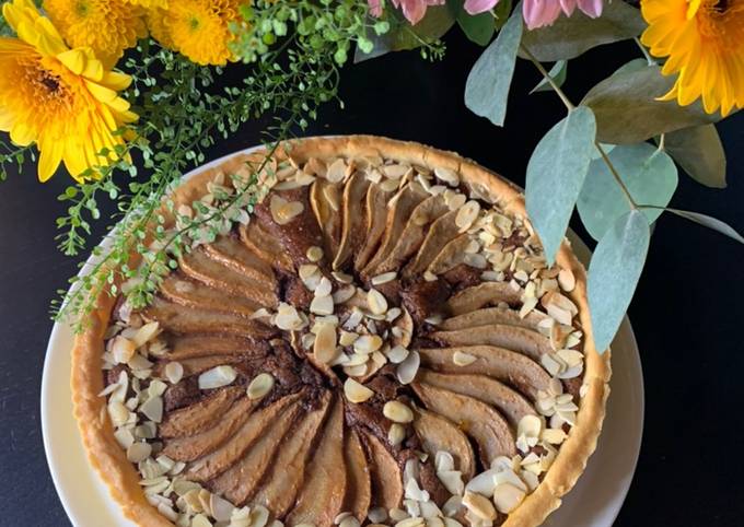 Tarte bourdaloue poire chocolat