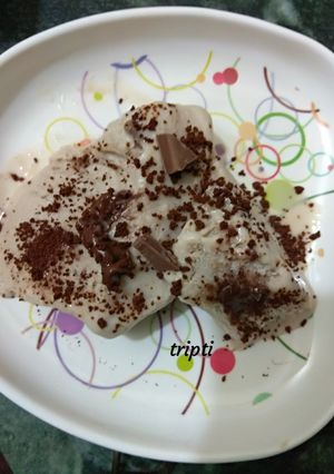 A picture of Chocolate banana ice cream.