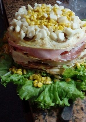 Una foto de Torre de panqueque