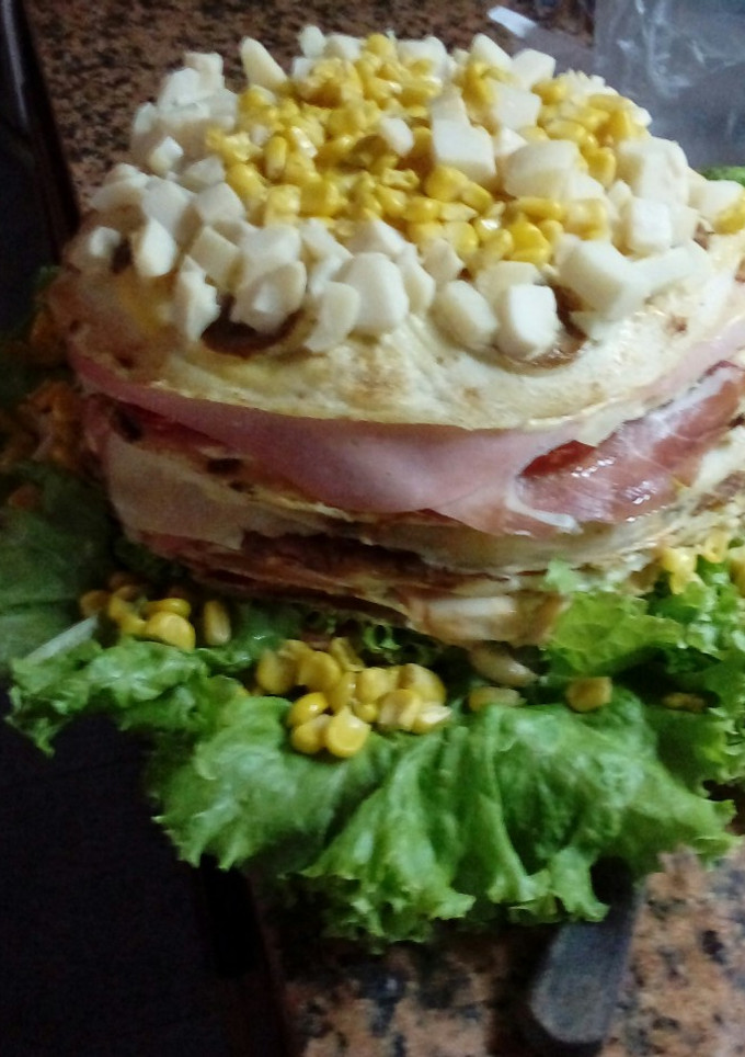 Una foto de Torre de panqueque