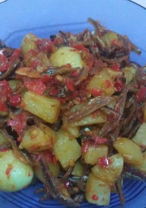 Foto resep Sambal Teri Kentang Puyuh