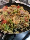 Salmone e broccoli con riso