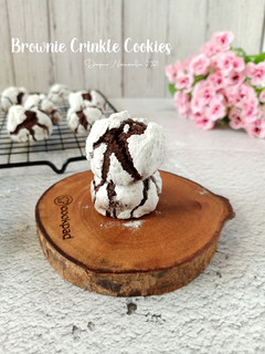 Foto resep Brownie Crinkle Cookies